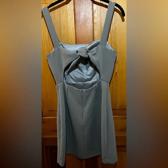 ARITZIA Aperature Tie-Back Dress NWT SIZE 0 Color Basalt Grey - Picture 3 of 8
